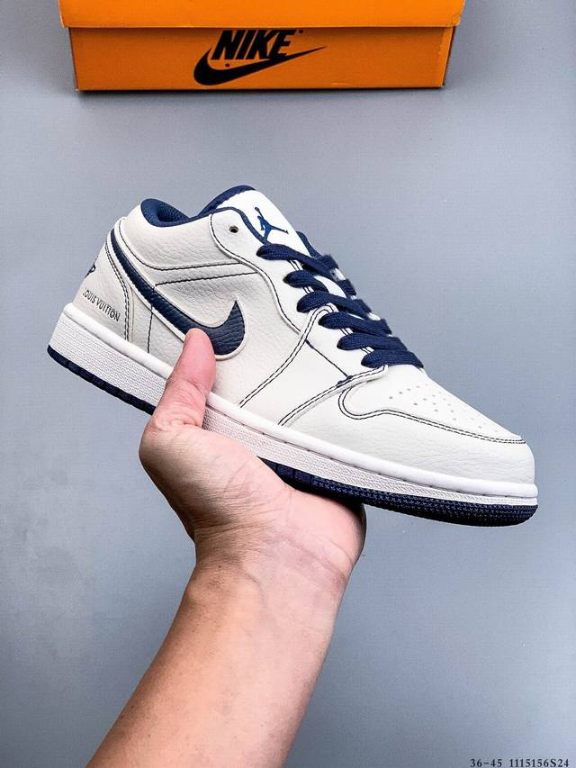 真标半码！耐克Nike Air Jordan Low 1 乔1低帮经典休闲鞋 1115156S24