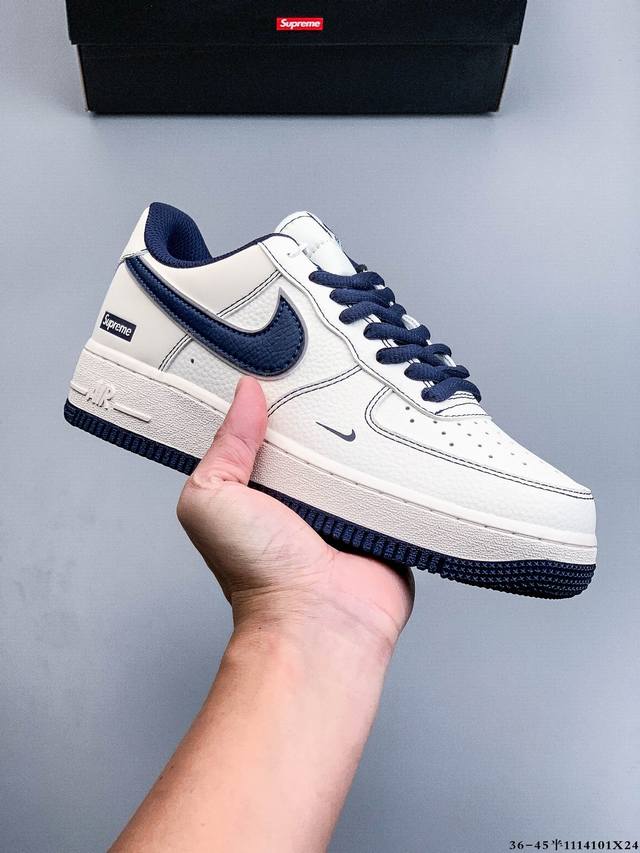 二层真标！耐克Nike Air Force 1 Low 空军一号低帮经典百搭休闲板鞋 1114101X24