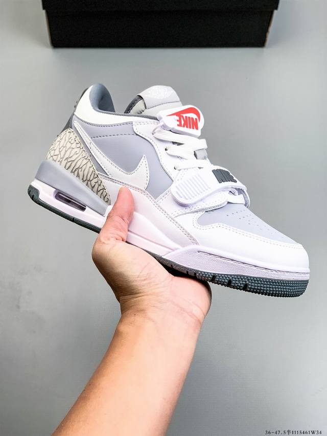 公司级头层！乔丹 Jordan Legacy 312 Low 乔312 混合版本低帮休闲运动篮球鞋 1115461W34
