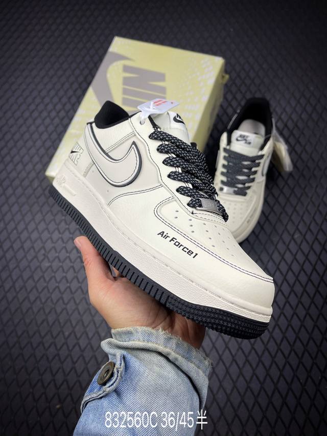 C 公司级Nike Air Force 1 ‘07 Low 空军一号低帮 运动鞋 休闲鞋 折边针车 工艺难度大 原楦头原纸板 原装鞋盒 定制五金配件 内置全掌气