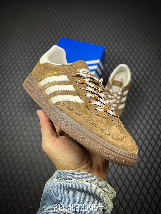 B Ad Handball Spezial 复古单品 阿迪达斯经典款复古休闲板鞋 #原厂原档案开发出品 皮料切割干净无任何毛边 鞋型细节完美 超高清洁度 货号：