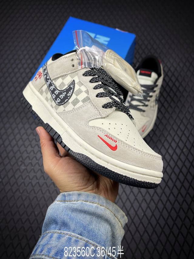 C 公司级Nike Dunk Low Retro ‘Diy高端定制’耐克 低帮休闲运动板鞋 原装头层材料 用料绝不含糊 独家版型蒸餾加工帶來的是更好的视觉和脚感