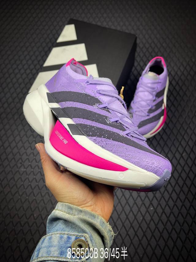 B Adidas Adizero prime X 3.0 Strung 阿迪防滑耐磨舒适跑步鞋 货号：Ji2982 尺码：36 36.5 37 38 38.5