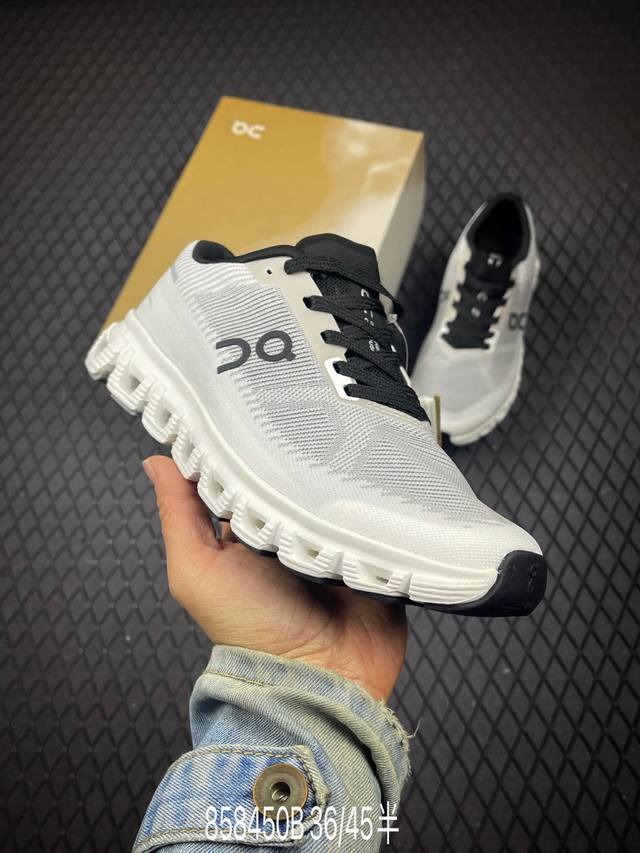 B 公司级On昂跑 Cloud 6 push 轻量运动休闲鞋 轻量透气的工程网格结合环保人造麂皮 衬托出活力醒目的视觉效果 饰有品牌Logo的Tpu鞋带扣 让系