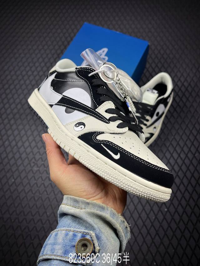 C 公司级Nike Air Jordan 1 Low 定制配色 定制Aj联名-高端定制 低帮复古文化板鞋 #定制鞋盒 大厂纯原品质出货 超高清洁度 皮料切割干净