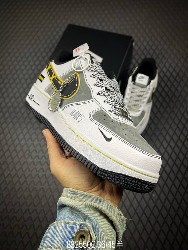 C 公司级Nike Air Force 1‘07 Lv8 原楦头原纸板 打造纯正低帮空军版型 专注外贸渠道 全掌内置蜂窝气垫 原盒配件 原厂中底钢印、拉帮完美