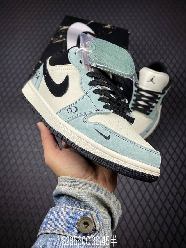 C 公司级Nike Air Jordan 1 Low Aj1乔1低帮休闲板鞋 同步官方配色 市场唯一独家头层皮打造 原鞋原档案开发 原厂皮料 原档冲孔鞋头 正确
