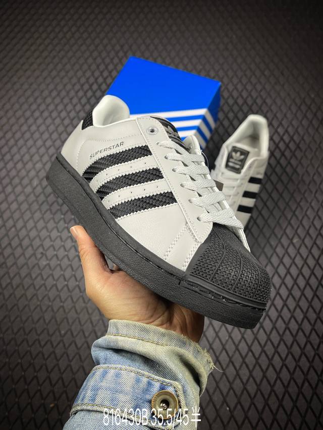 B Adidas Originals Superstar贝壳头系列 阿迪达斯 低帮经典百搭休闲运动板鞋 货号:Jq3183 尺码:35.5 36 36.5 37