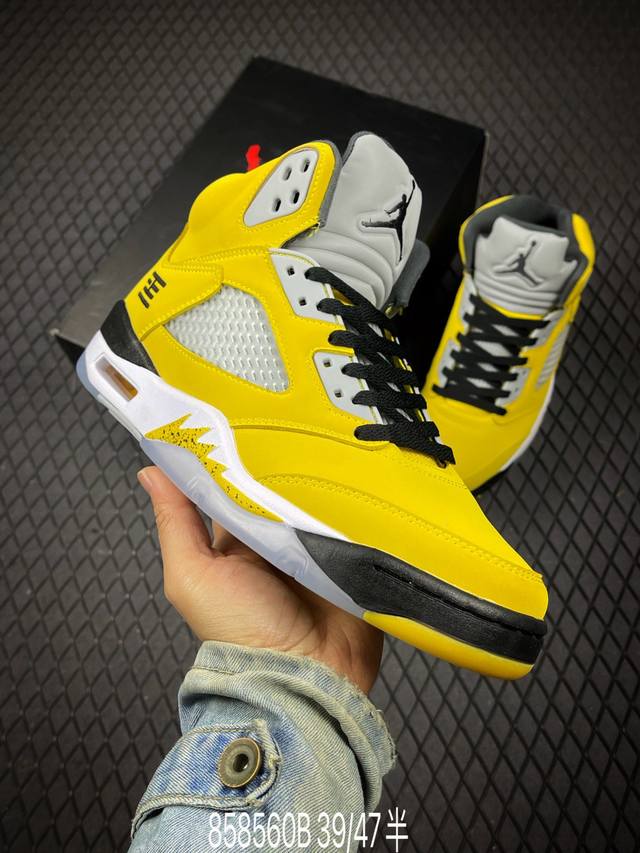B 公司级耐克Nike Air Jordan 5 Retro High 耐克 迈克尔 乔丹 Aj5 高帮 减震防滑篮球鞋 原楦原纸板 原厂材料开发 细节把控到位