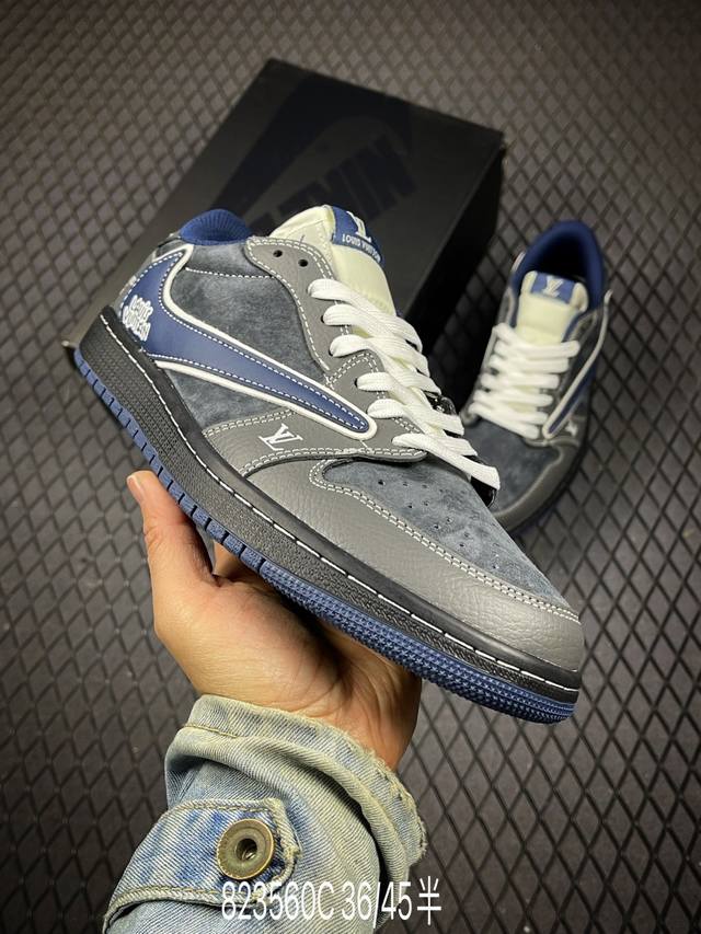 C 公司级Air Jordan 1 Low 联名 此款主张打破传统的工业化流水线设计限制，以Made By Ideas的超级创意为理念，集结众多潮流设计师，结合