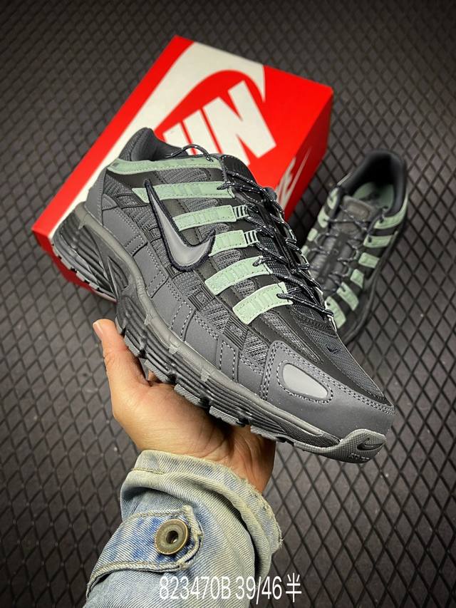 B Nike p-6000 prm 复古休闲运动老爹鞋 #层次鲜明线条设计 摆脱厚重外形 超轻鞋身 细节随意对比 货号：Im5997-060 . 尺码：39 4