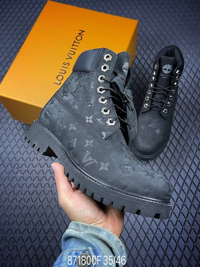 F中山顶级纯原 原版一比一开发 市面天花板品质 无法被超越 大货出货 Lv X Timberland Lv联名添柏岚大黄靴 顶奢流量品牌与时代经典的结合之作 巴