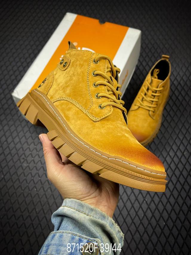 F2025年秋冬Timberland添柏岚 天伯伦 秋冬必备户外休闲大黄靴系列 广东大厂品质 原盒原包装 时尚潮流搭配 面料采用意大利顶级磨砂细纹牛皮 轻质大底