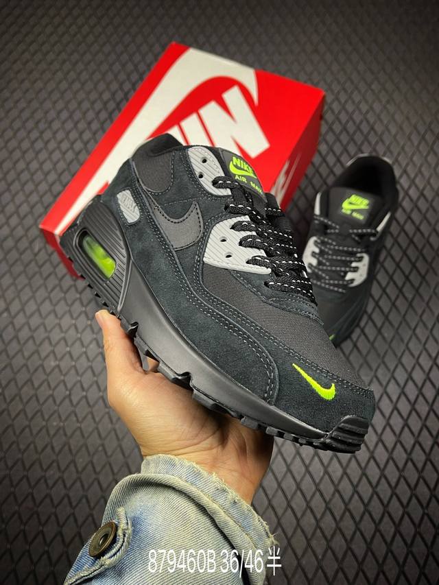 B 公司级Nike Air Max 90 初代复古气垫百搭休闲运动慢跑鞋复古小气垫史上第一双可视气垫跑鞋 凭借着 Air Max 气垫带来的舒适脚感和鞋面面料上