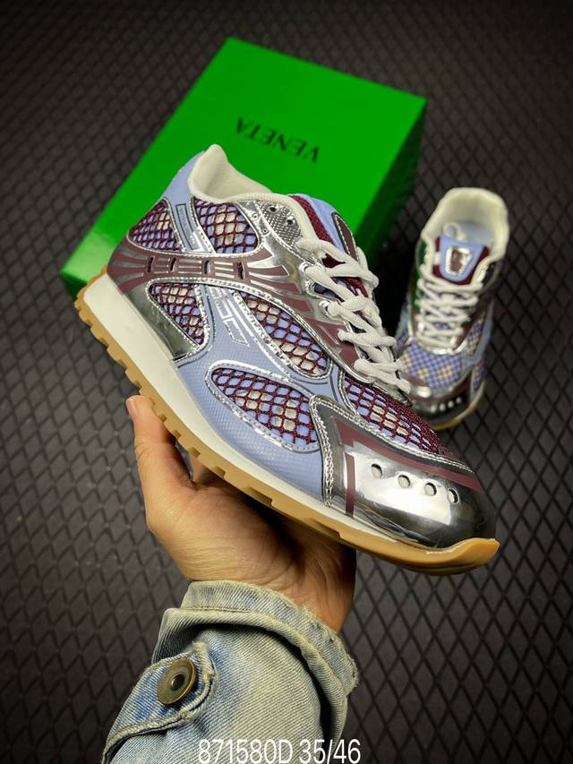 D 意大利奢侈品牌-宝缇嘉 葆蝶家-Bottega Veneta Orbit Lace-Up Runner Bv葆蝶家时尚休闲王一博同款老爹鞋运动鞋 ＃Max