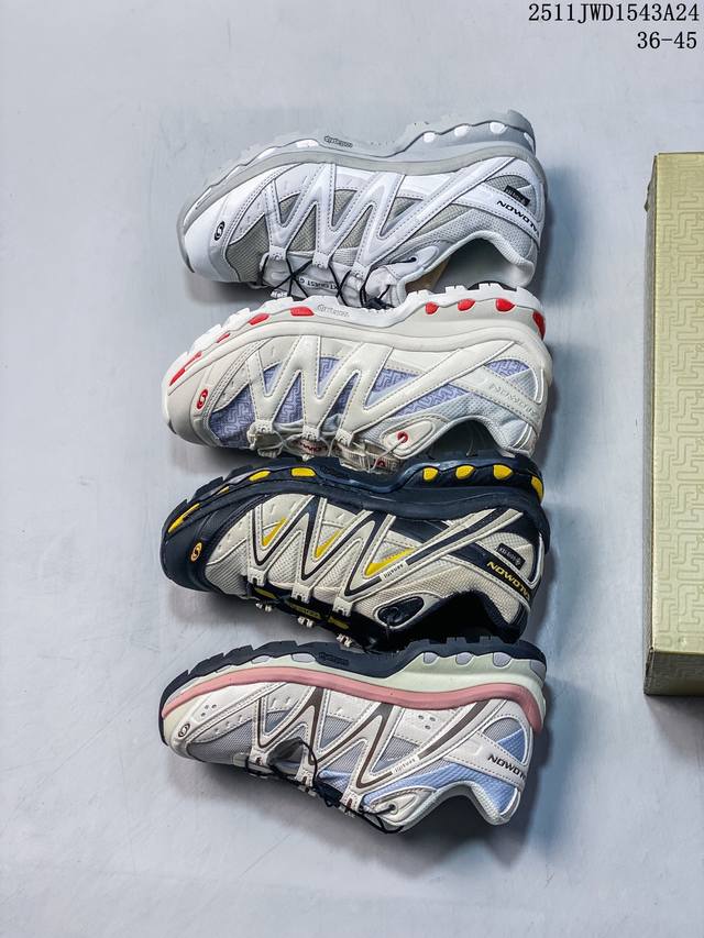 公司级Salomon萨洛蒙 Xt-Quest 探索者系列户外越野跑鞋 鞋面采用Sensifit贴合技术 全方位贴合包裹脚型 鞋跟部鞋底牵引设计 提供强大的抓地性