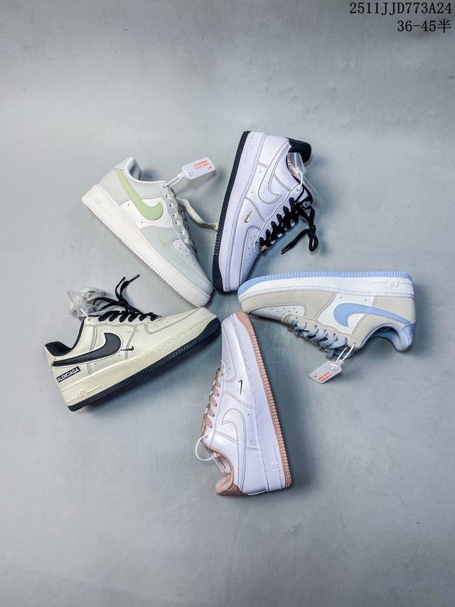 F1耐克 Nike Air Force 1 ‘07 Low 空军一号 小白鞋 厚底增高百搭运动板鞋 原楦头原纸板 打造纯正空军版型，专注外贸渠道 全掌内置蜂窝气