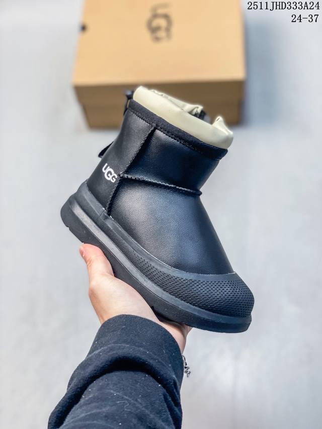 公司级Ugg Classic Ultra Mini platform 轻便舒适 麂皮 中帮保暖雪地靴 鞋面设计 采用优质翻毛皮 易于打理 舒适与时髦一并拿捏 鞋