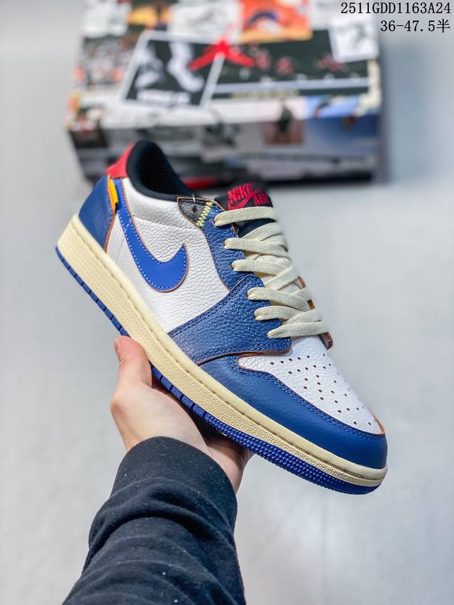 Travis Scott X Union La X Jordan Air Jordan 1 Retro Low Og Un 倒钩 舒适百搭 低帮 复古篮球鞋 男