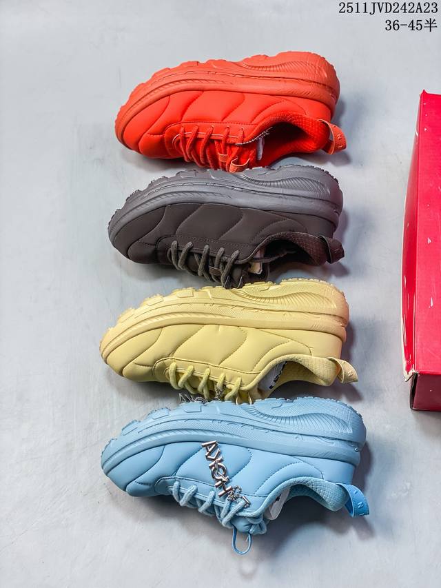 Marni X Hoka One One Bondi B3Ls 舒适时尚 低帮 休闲跑步鞋 男女同款 11Jvd242A23