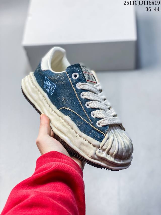 公司级余文乐挚爱单品 复古溶解风 日本概念时装设计师三原康裕品牌Mmy Maison Mihara Yasuhiro Original Sole Canvas