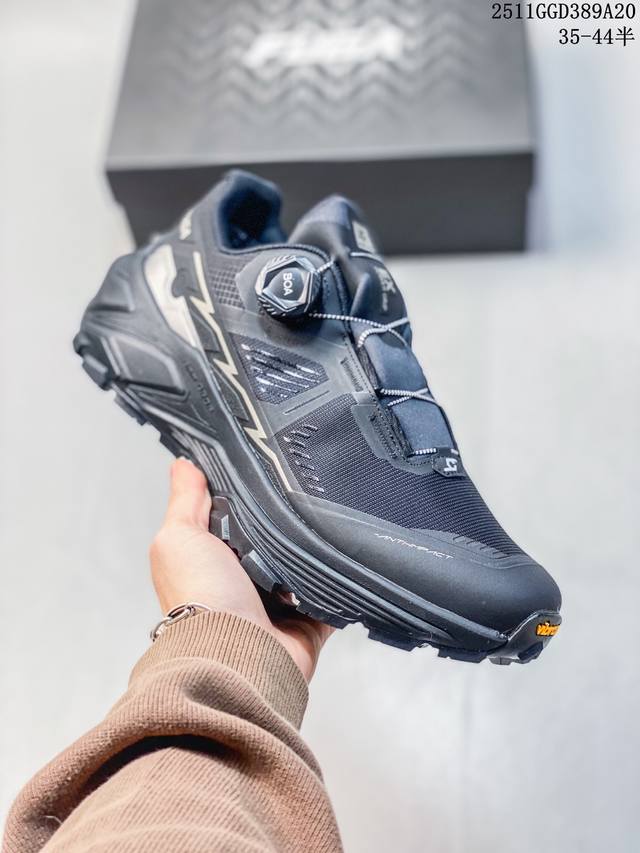 公司级凯乐石 Kailas Fuga Ex3 Boa 厚底缓冲徒步跑山网布Tpu减震防滑透气包裹性抗冲击轻便回弹 低帮 超强抓地力徒步跑步鞋 Boa适配系统 通