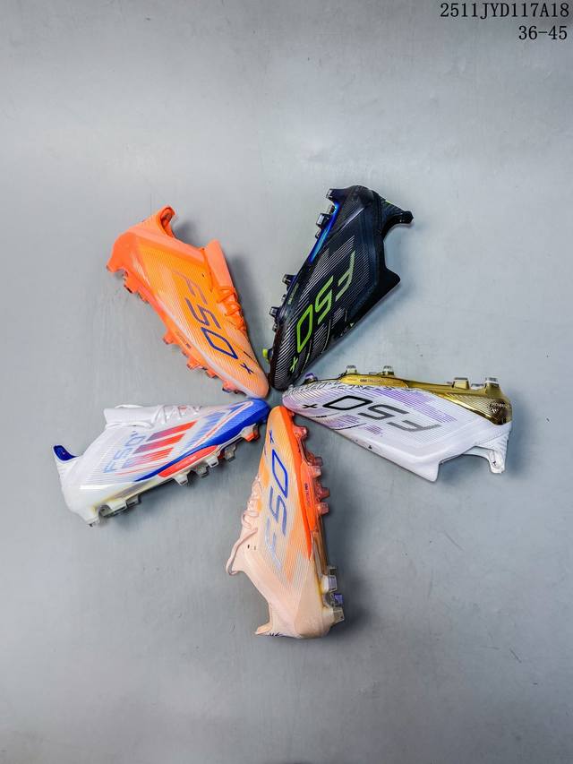 Adidas F50 pro 百搭舒适 皮革 足球鞋 男款 尺码：36 37 38 39 40 41 42 43 44 45 Id：329Jyd1119 11J