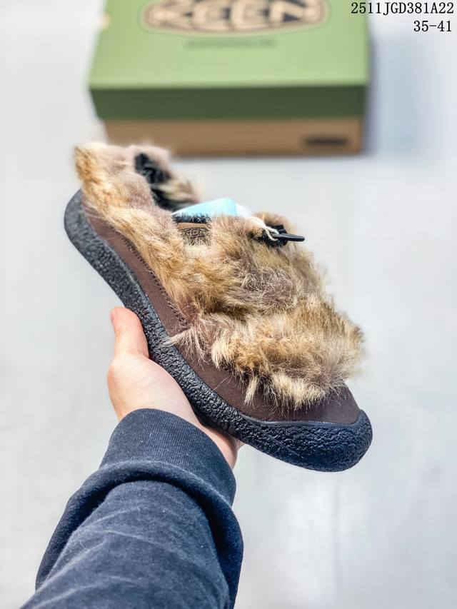 秋冬新款 美国人气户外品牌-科恩Keen Jasper Rocks Sp贾斯珀都市系列 半包棉拖鞋 包头凉拖鞋 一脚蹬 休闲拖鞋 复古低帮系带户外风露营徒步鞋