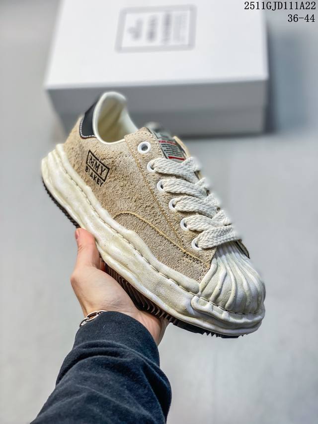 公司级余文乐挚爱单品 复古溶解风 日本概念时装设计师三原康裕品牌Mmy Maison Mihara Yasuhiro Original Sole Canvas