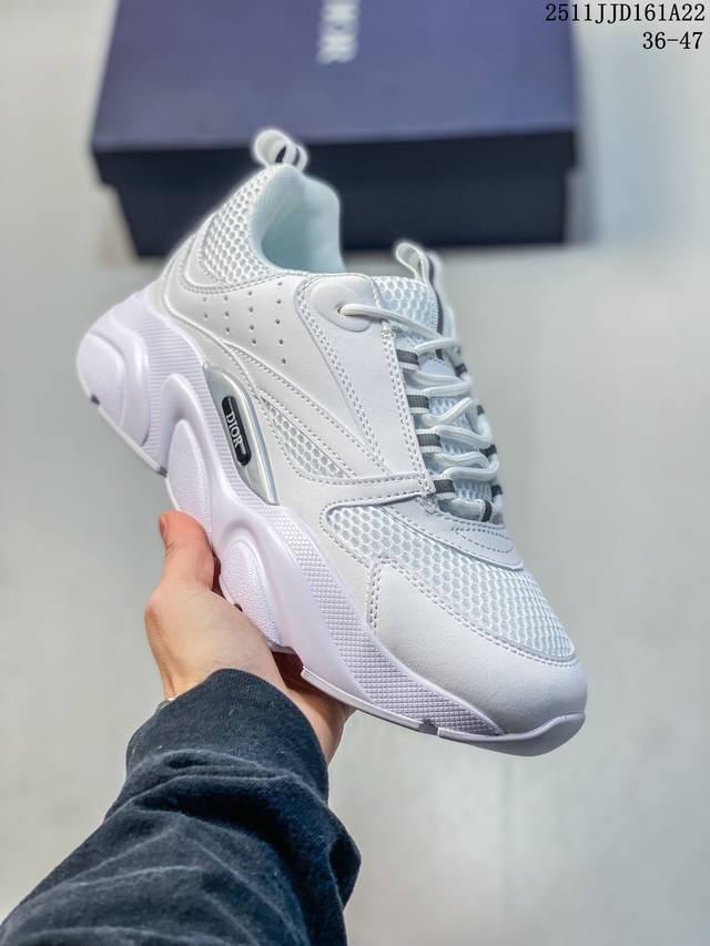 Dior 迪奥 B22 高奢品牌 彰显高级气质 Dior 运动鞋低帮系列复古休闲鞋时尚慢跑鞋厚底系带 运动跑鞋 生活休闲鞋 男女款 时髦单品 时尚百搭 Dior