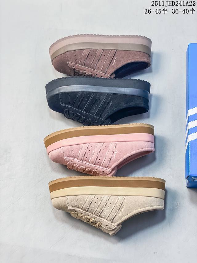 阿迪达斯Adidas Campus 00S Wtr Lo百搭单品阿迪加绒半拖学院系列面包风经典复古低帮百搭休闲运动板鞋 11Jhd241A22