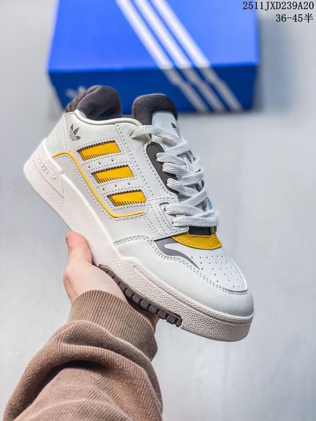 公司级Adidas Originals Drop Ste Low 2 阿迪达斯 皮革系带 防滑耐磨 低帮板鞋 货号:Ig4332 尺码:36 36.5 37 3