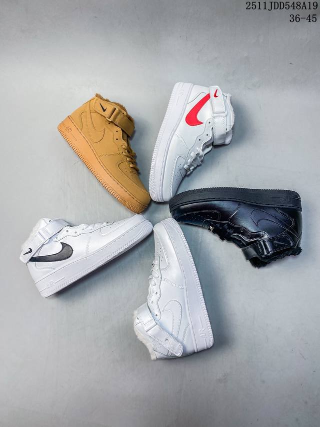 加毛 耐克 Nike Air Force 1 ’07 空军一号高帮百搭休闲运动板鞋 11Jdd548A19
