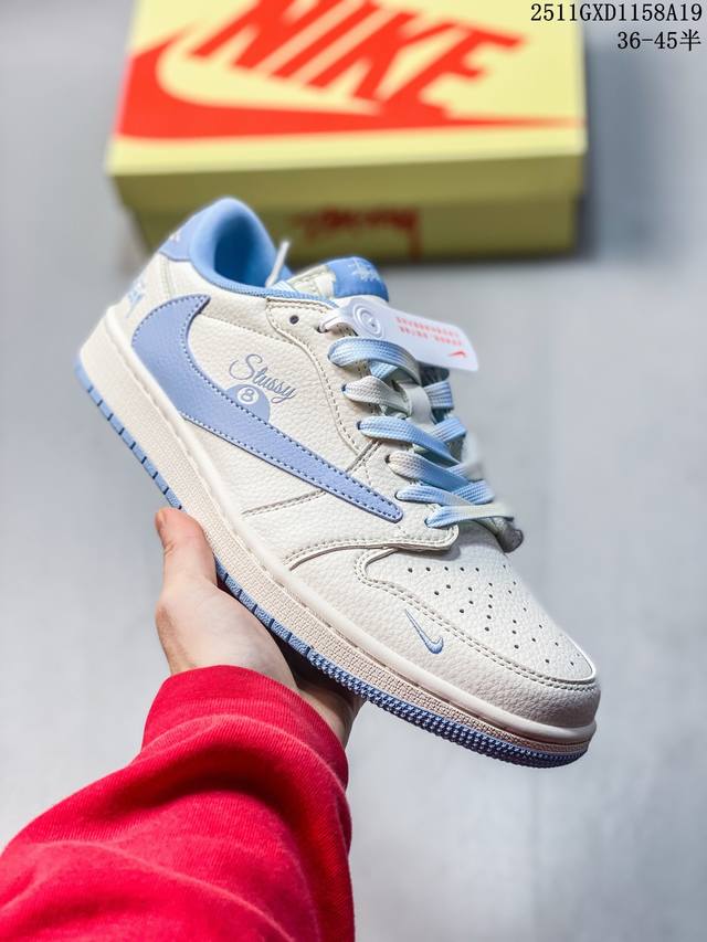海外爆款限量发售！Travis Scott X Fragment Design X Jordan Air Jordan 1 Low Og Sp “斯图西联名 台