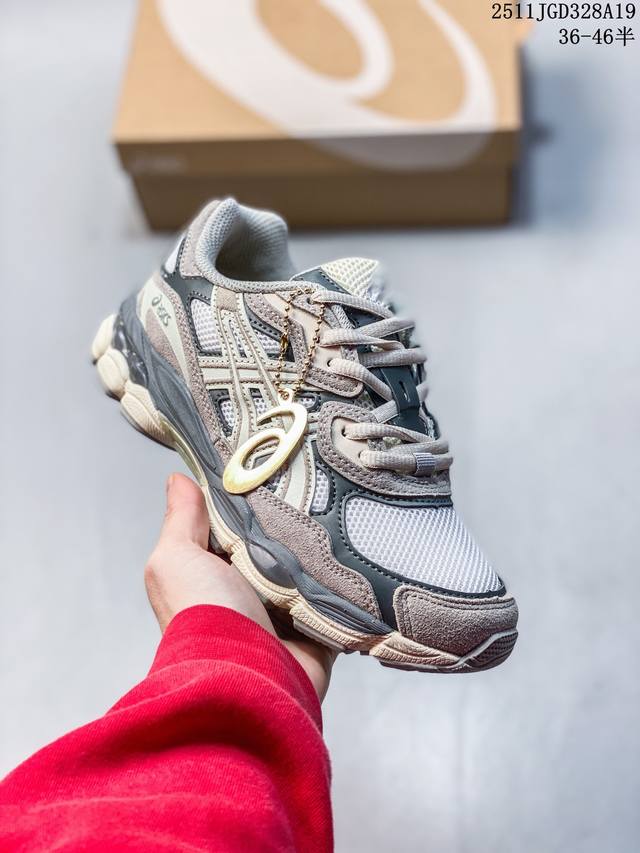 Asics 亚瑟士Gel-Nyc透气网眼鞋面配合部分合成革材质 采用全新Ahar+橡胶材质 更加耐磨 货号：1201A789尺码：36-46 半 11Jgd32