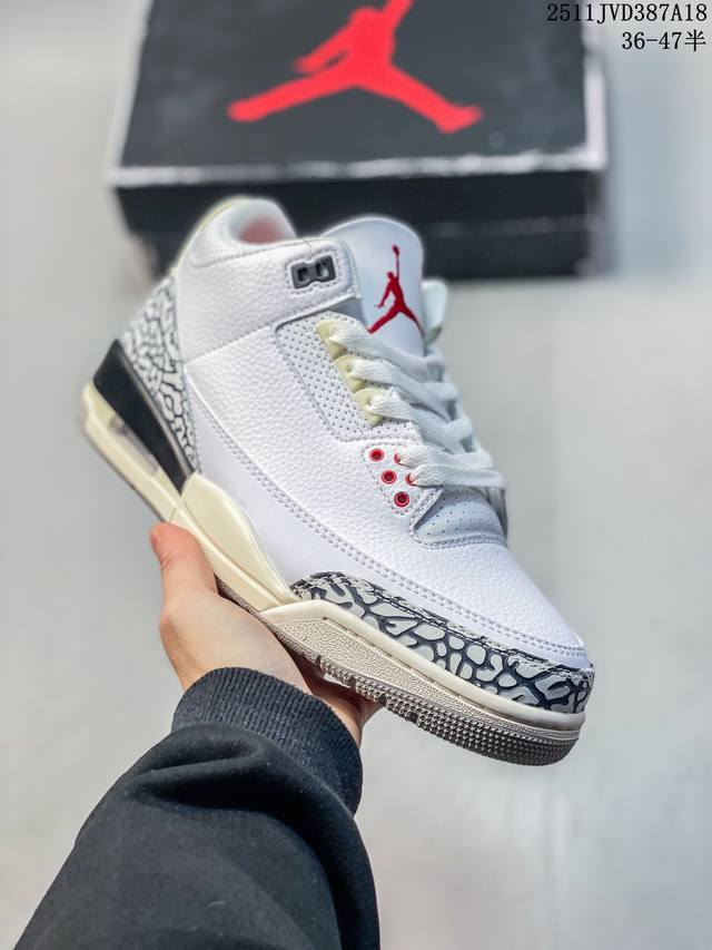公司级 耐克 乔丹 Aj3 耐克 Nike Air Jordan 3 Retro Se 乔3 倒钩 中帮复刻篮球鞋 乔丹3代 三代 男女子运动鞋，作为 Aj 系