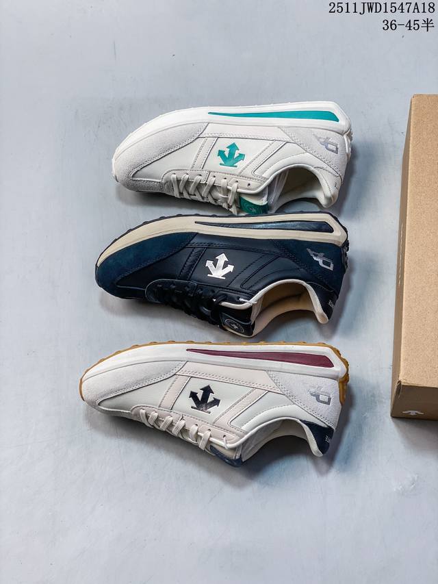 公司级迪桑特Descente Chron Racer 舒适百搭 防滑耐磨 低帮 生活休闲鞋 货号:D5131Lsn14 尺码:36 36.5 37.5 38 3