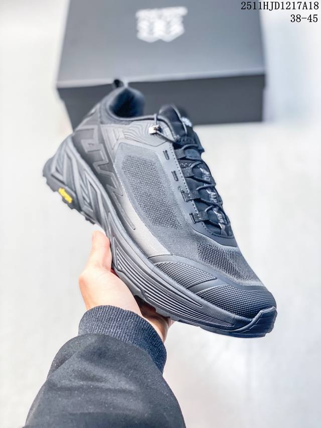 纯原版本 可隆Kolon Sport Skyler 2 舒适柔软 轻便回弹 低帮 徒步鞋 男款 黑色 脚感软到像踩云朵 鞋面柔软贴合脚型，走石子路也不硌脚；防滑