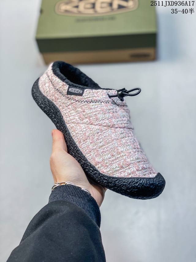 秋冬新款 美国人气户外品牌-科恩Keen Jasper Rocks Sp贾斯珀都市系列 半包棉拖鞋 包头凉拖鞋 一脚蹬 休闲拖鞋 复古低帮系带户外风露营徒步鞋