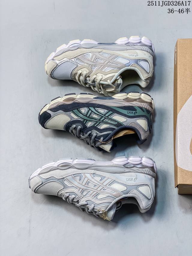 亚瑟士 Asics Gel-Nyc 亚瑟士 透气网眼鞋面 配合部分合成革材质 采用全新Ahar+橡胶材质 更加耐磨 货号:1201A789-250 尺码:如图