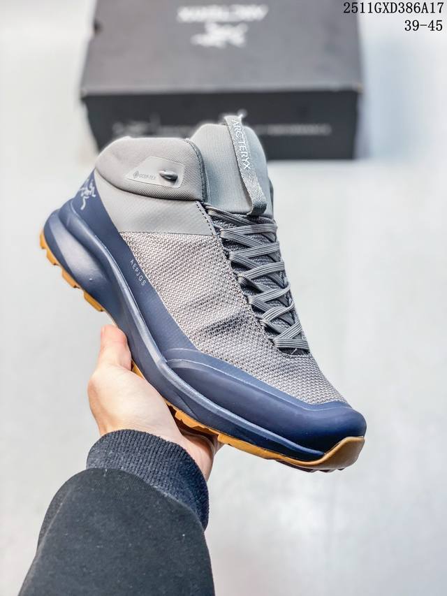 公司级真标带半码！ Norvanld M始祖鸟 覆盖防水高帮越野跑鞋 适合技术路线单日徒步穿着 Aeriosflgtx鞋受到长途野外跑步鞋的启发 适合在变化的地