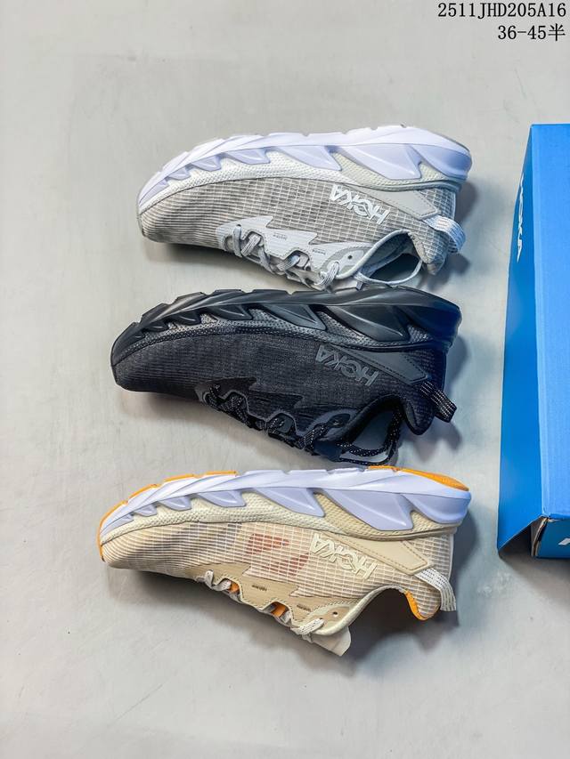 Hoka One One U Elevon 2 Mental Health艾利文系列 男女款减震运动跑鞋鞋身网面提供透气性和舒适性；profly中底，为后掌提供