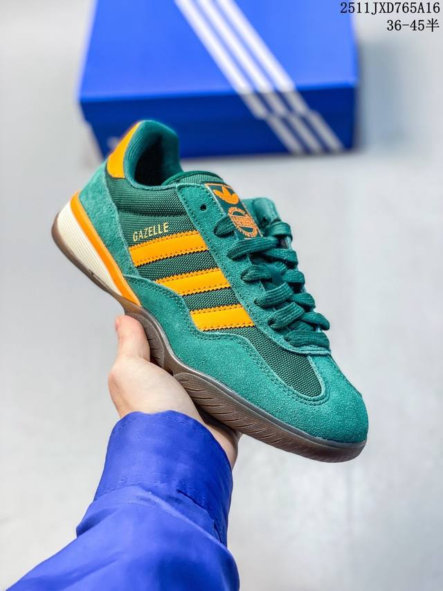 Adidas Originals Gazelle Sala 舒适柔软 耐磨 低帮 生活休闲鞋男女同款，橡胶材质耐磨，防水，适合户外活动。橡胶材质耐磨，防水，适合