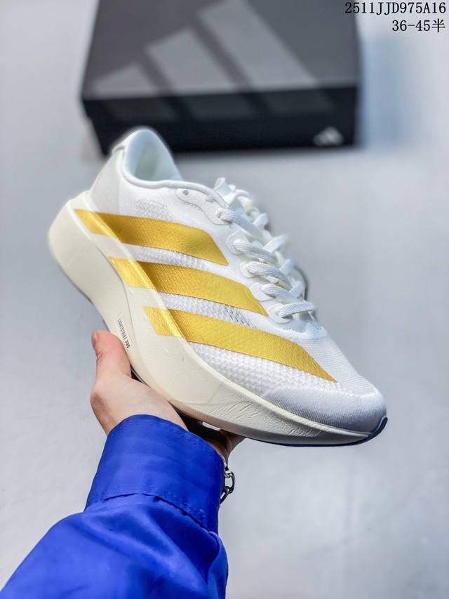 真标Adidas Adizero Evo Sl 阿迪达斯 舒适百搭防滑耐磨 低帮 休闲跑步鞋 货号:Jh6205 尺码:36 36.5 37 38 38.5 3