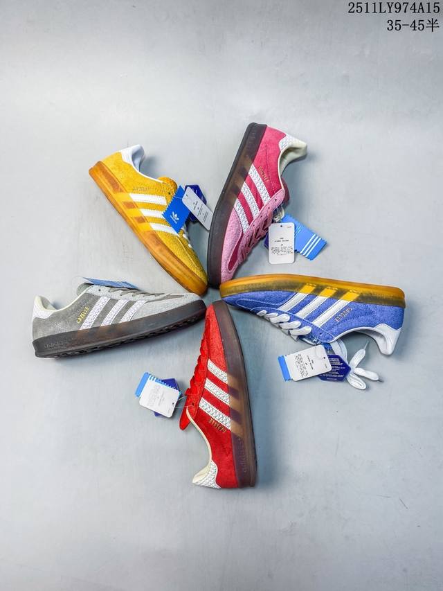 真标Adidas Originals Samba 桑巴舞系列阿迪达斯 三叶草 绅士德训足球风百搭低帮休闲运动板鞋 货号:Jh7299 尺码:36 36.5 37