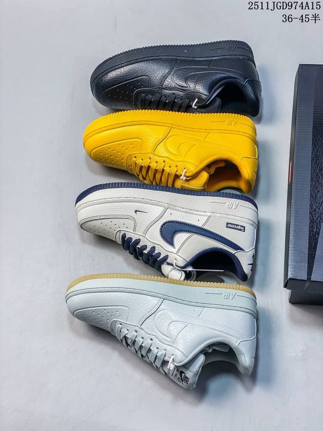 公司级耐克Nike Air Force 1’07空军一号低帮百搭休闲运动板鞋。柔软、弹性十足的缓震性能和出色的中底设计，横跨复古与现代的外型结合，造就出风靡全球