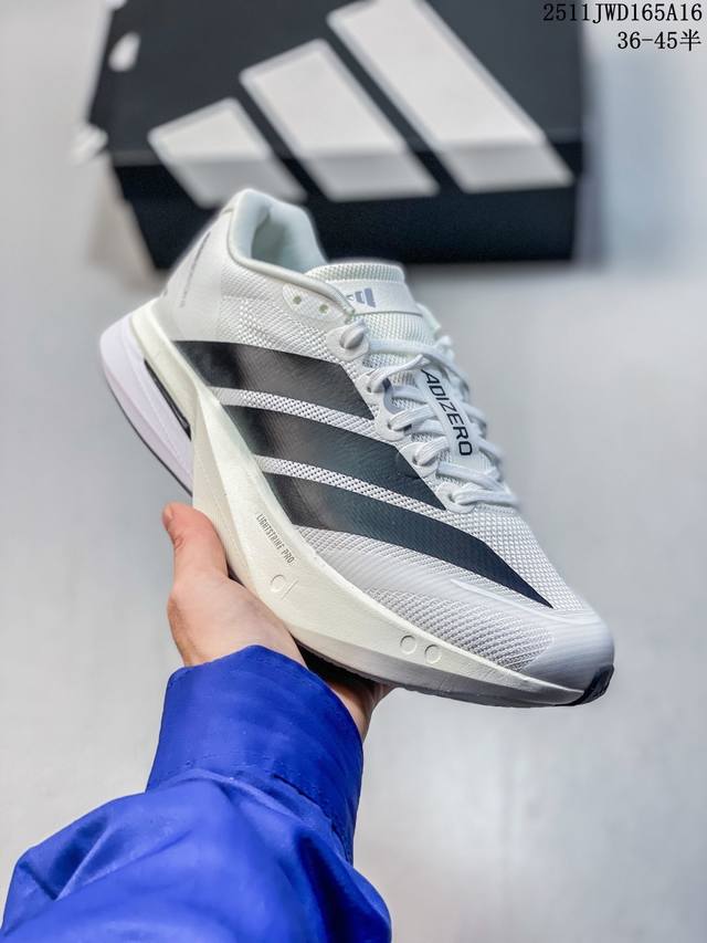 公司级 阿迪达斯 Adidas 马拉松跑鞋波士顿13长距离跑鞋 Adizero Boston 13，训练长跑跑步鞋 男女款，中底技术：前掌采用更大体积的Ligh