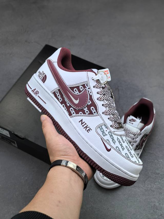 海外爆款限量发售！公司级Nike Air Force 1 '07 Low “北面联名”空军一号 高端定制 低帮 运动鞋 休闲鞋 折边针车 工艺难度大 原楦头原纸