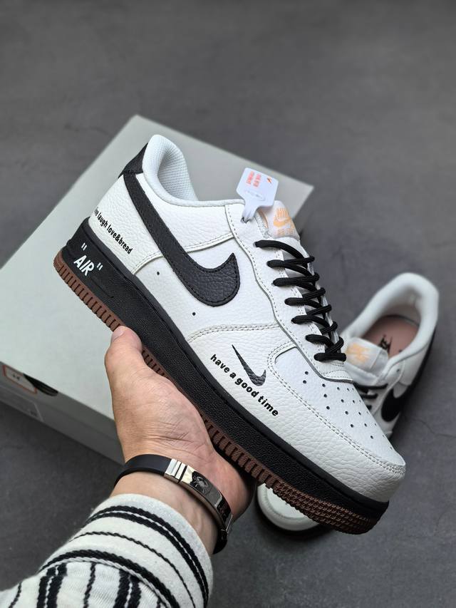 海外限量发售！公司级Nike Air Force 1 '07 Low 空军一号低帮 运动鞋 休闲鞋 折边针车 工艺难度大 原楦头原纸板 原装鞋盒 定制五金配件
