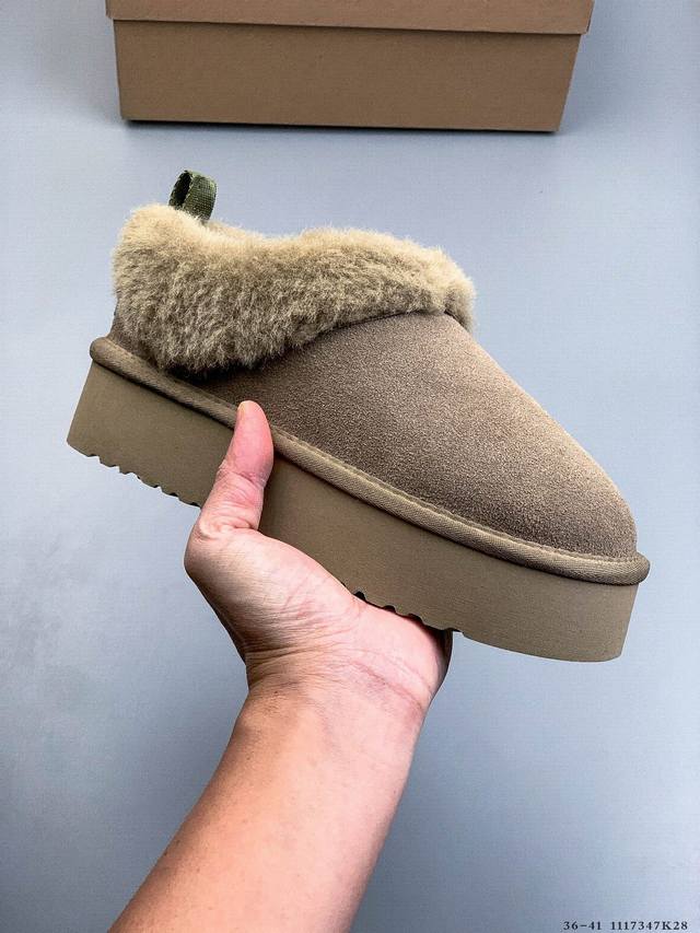 Ugg女秋冬经典中帮Taslyn时尚休闲保暖雪地靴 广州外贸大厂生产独立原版开发大底羊绒鞋垫冬季保暖外出家居都是很适合的选择 1117347K28
